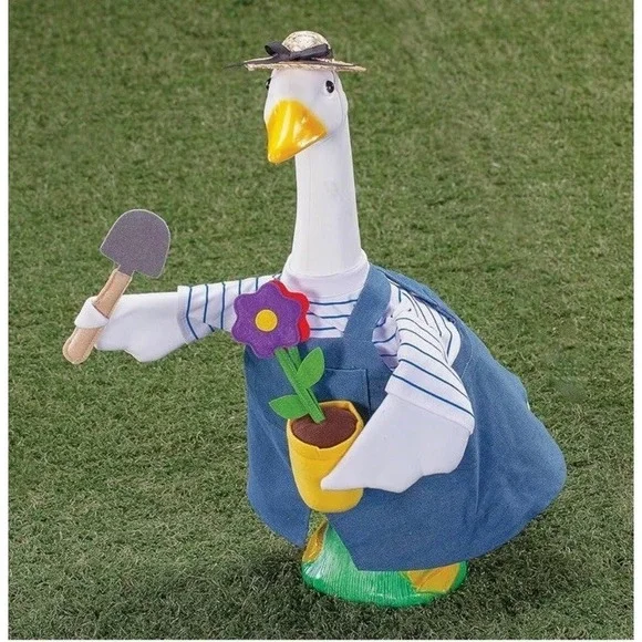 Gardener Large Goose Outfit Outdoor Decor by Gaggleville NEW - Picture 2 of 6